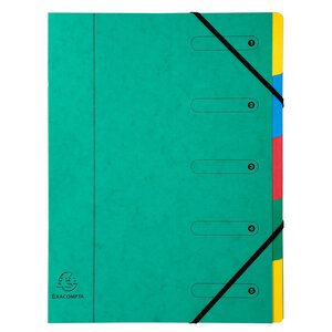 Trieur CL dos extens.+ élas.5C Ass. x 8 EXACOMPTA