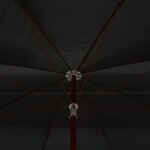 vidaXL Parasol de jardin avec mât en acier 300 cm anthracite
