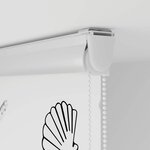 vidaXL Store enrouleur de douche avec cassette largeur du tissu 156 cm