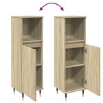 vidaXL Armoire salle de bain chêne sonoma 30x30x100 cm