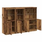 vidaXL Buffet Bois ancien 142.5 x 37 x 100 cm Bois d'ingénierie