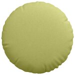 vidaXL Coussins de siège 2 Pièces Vert clair Ø60 x 21 cm tissu