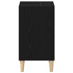 vidaXL Meuble sous-évier Chêne noir 80x33x60 cm Bois d'ingénierie