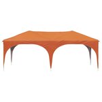 vidaXL Tente de fête pop-up 575 x 288 x 245 cm Orange Tissu Oxford