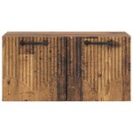 vidaXL Meuble TV mural Bois ancien 59 5 x 31 x 30 cm Bois d'ingénierie