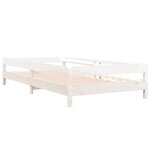 vidaXL Lit empilable Blanc 100x200 cm Bois de pin massif