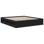 vidaXL Cadre de lit sans matelas noir 180x200 cm