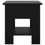 vidaXL Table basse noir 40x40x42 cm bois d'ingénierie