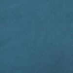 vidaXL Lit avec matelas Dover bleu 200x200 cm velours