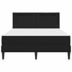 vidaXL Cadre de lit avec bandes LED Noir 160 x 200 cm Simili cuir