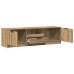 vidaXL Meuble TV chêne artisanal 140x35x40 cm bois d'ingénierie