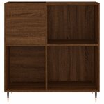 vidaXL Armoire à disques chêne marron 84 5x38x89 cm bois d'ingénierie