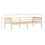 vidaXL Cadre de lit sans matelas bois de pin massif 90x200 cm