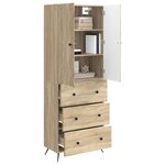 vidaXL Ensemble de Meubles 2 Pièces Chêne Sonoma 66 x 34 5 x 90 cm