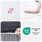 vidaXL Matelas à ressorts ensachés moyen 140x190 cm