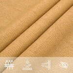vidaXL Voile d'ombrage 160 g/m² carré sable 2 5x2 5 m PEHD