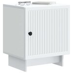 vidaXL Cabinet de chevet 2 pc Blanc 43 x 34 5 x 50 cm