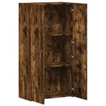 vidaXL Armoire de classement chêne fumé 60x32x115 cm bois d'ingénierie