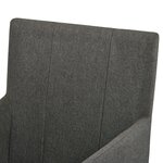 vidaXL Chaises à manger et accoudoirs lot de 2 taupe tissu