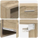 vidaXL Meuble TV Chêne sonoma 150 x 39 x 30 cm Bois d'ingénierie
