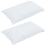 vidaXL Duvet d'hiver avec oreiller 3 Pièces Blanc 240 x 260 cm Microfibre