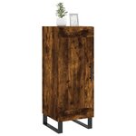 vidaXL Buffet Chêne fumé 34 5x34x90 cm Bois d'ingénierie