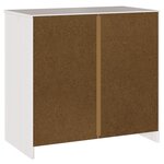 Buffet vidaXL "DRAMMEN" Blanc 79x43x75 5 cm Bois Massif Pin