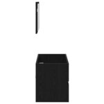 vidaXL Ensemble de meubles de salle de bain 2 Pièces Chêne noir