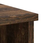 vidaXL Buffet avec tiroir chêne fumé 101x35x76 cm bois d'ingénierie