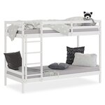 Lit superposé avec 2 matelas enfant 90x200 cm