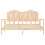 vidaXL Cadre de lit sans matelas bois de pin massif