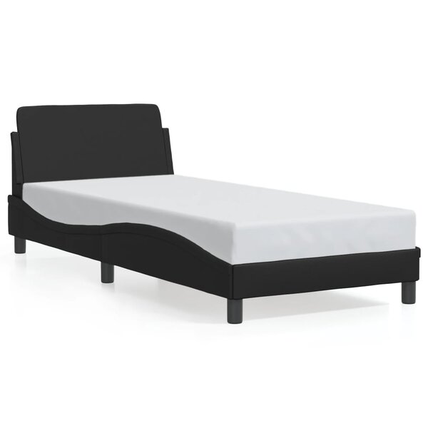 vidaXL Cadre de lit sans matelas noir 90x200 cm similicuir