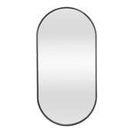 Miroir mural ovale 30 x 60 cm noir mat 03_0007952