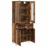 vidaXL Haut Armoire Bois Ancien 69 5 x 34 x 180 cm Bois d'ingénierie