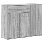 vidaXL Buffet Sonoma gris 88x30x70 cm Bois d'ingénierie
