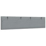 vidaXL Coussin de tête de lit Hanko gris clair 200 cm tissu