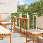 Ensemble de jardin 6 pièces avec coussins en bois d'acacia