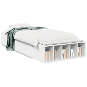 vidaXL Cadre de lit sans matelas blanc 75x190 cm