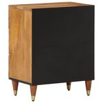 vidaXL Table de chevet 50x33x62 cm Bois de manguier solide