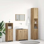 vidaXL Ensemble de meubles salle de bain 4 Pièces bois d'ingénierie
