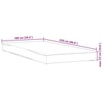 vidaXL Protège-matelas blanc 100x220 cm imperméable
