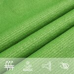 vidaXL Voile d'ombrage 160 g/m² Vert clair 3x6 m PEHD