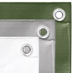 vidaXL Bâche 260 g/m² 4x8 m Vert PEHD