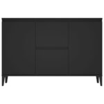 vidaXL Buffet noir 104x35x70 cm bois d’ingénierie