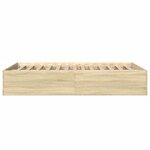 vidaXL Cadre de lit sans matelas chêne sonoma 120x200 cm