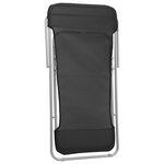 vidaXL Chaises plage pliantes lot de 2 textilène acier enduit poudre