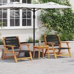 vidaXL Table d'appoint 45x45x40 cm Bois massif d'acacia