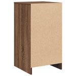 vidaXL Buffet en chêne brun 40x41x75 cm en bois d'ingénierie