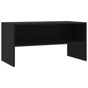 vidaXL Meuble TV Noir 80x40x40 cm Bois d’ingénierie
