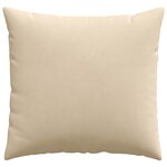 vidaXL Coussins de canapé 2 Pièces Crème 50 x 50 cm tissu